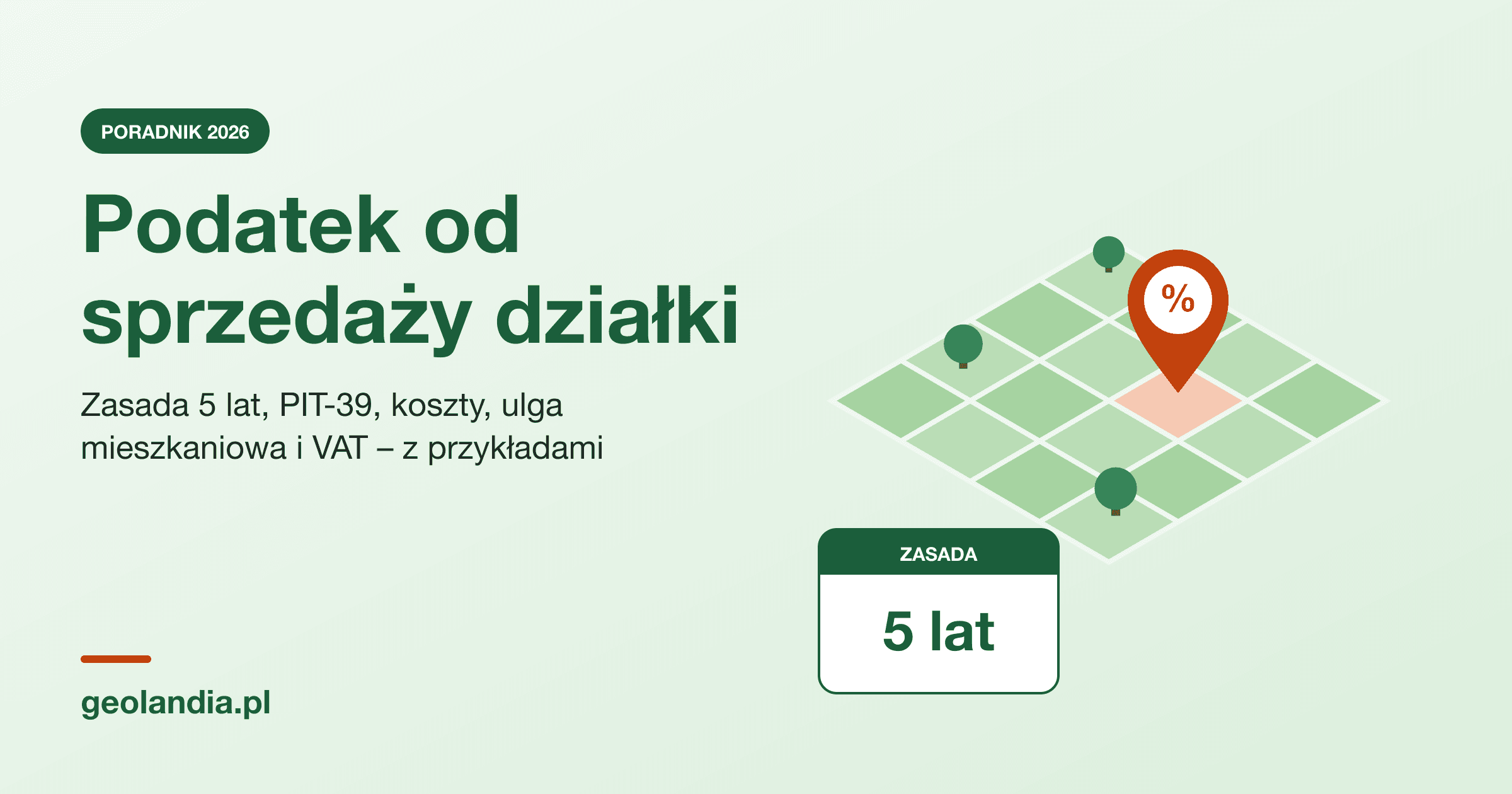 Podatek od sprzedaży działki 2026 – ile wynosi?